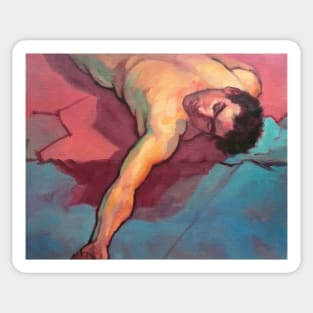 Fallen man ~ oil Sticker